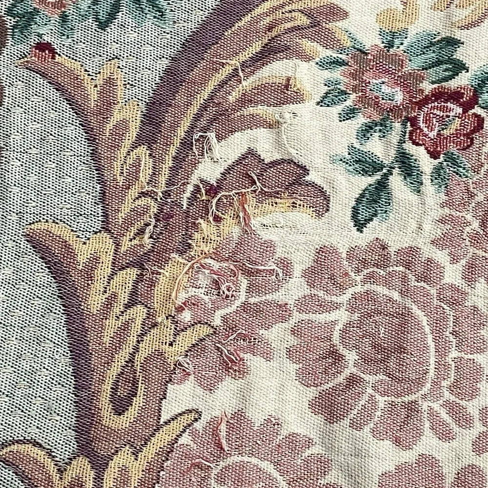 Shavel Portugal Floral Medallion Cotton Woven Queen Bedspread Coverlet
